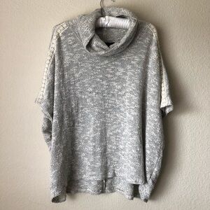 Blue Rain Cream Marled Knit Sweater With Dolman Sleeves Small